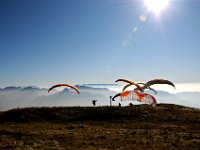 04.006.März : Gleitschirmfliegen, Herbst, Idrosee, Nebel, Starts, Team